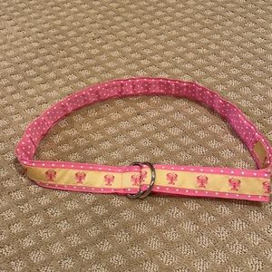 Lobster Ribbon Belt - adjustable 40 inches long